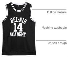 Amzdest 90s The Fresh Prince of Bel Air Academy #14 Jersey Shirt for Men and Women, Unisex Basketball Jersey for Theme Party