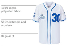 Youth #30 Sandlot Benny The Jet Rodriguez Movie Kids Baseball Jersey Stitched Christmas Summer