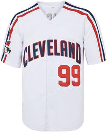 ZXCVB Men's #99 Ricky Vaughn Jersey 90s Hip Hop Clothing Movie Baseball Jersey Stitched