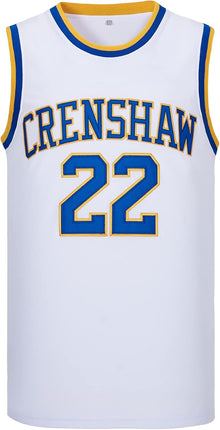 McCall #22 Wright #32 Love and Basketball Moive Crenshaw Basketball Jersey