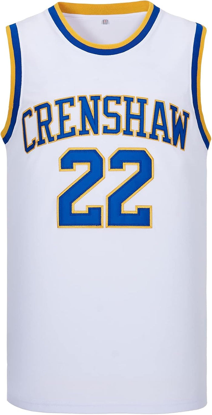 McCall #22 Wright #32 Love and Basketball Moive Crenshaw Basketball Jersey