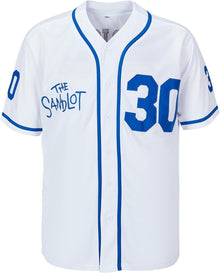 Youth #30 Sandlot Benny The Jet Rodriguez Movie Kids Baseball Jersey Stitched Christmas Summer