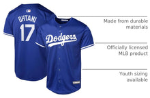 Outerstuff Shohei Ohtani Los Angeles Dodgers MLB Kids Youth 8-20 Blue Alternate Player Jersey
