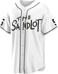 90s The Sandlot Baseball Jersey,#30#11#5 Button Down Short Sleeve