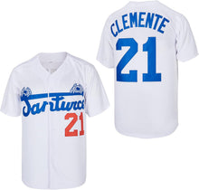 Men's #21 Roberto Clemente Baseball Jersey Santurce Crabbers Puerto Rico Baseball Shirt Stitched