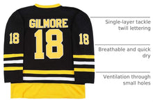 Boston Happy Gilmore #18 Adam Sandler 1996 Movie Ice Hockey Jersey Stitched Letters and Numbers S-XXXL