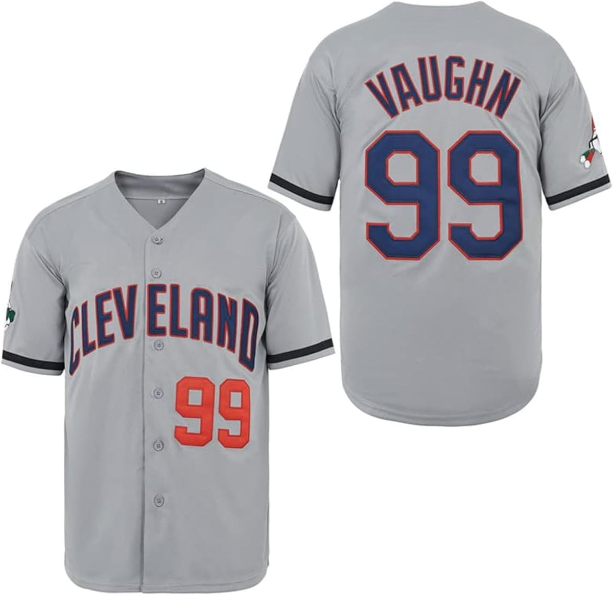 ZXCVB Men's #99 Ricky Vaughn Jersey 90s Hip Hop Clothing Movie Baseball Jersey Stitched