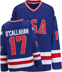Hockey Jersey of USA 1980 Olympic Team Ice Hockey Jerseys Stitched Letters and Numbers S-XXXL