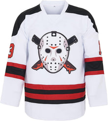 Men's Voorhees 13 Hockey Jersey Halloween Stitched