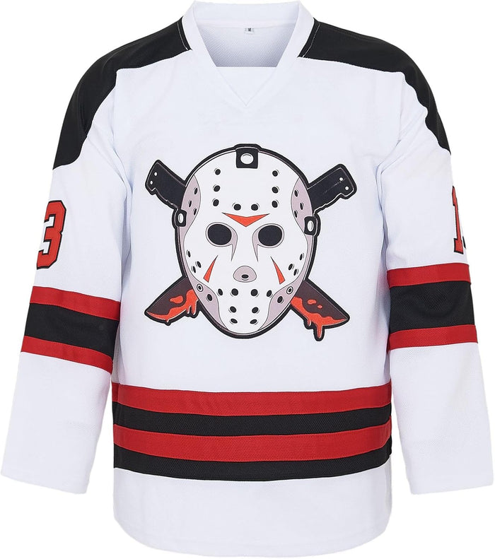 Men's Voorhees 13 Hockey Jersey Halloween Stitched