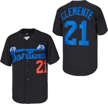 Men's #21 Roberto Clemente Baseball Jersey Santurce Crabbers Puerto Rico Baseball Shirt Stitched