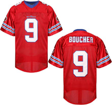 Bobby Boucher Football Jersey 9 The Waterboy Adam Sandler Mud Dogs Bourbon Bowl Movie Jersey White Black Blue Orange S-3XL