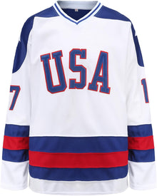 YWIES Youth Hockey Jersey of USA 1980 Olympic Team JerseysStitched Letters and Numbers S-L