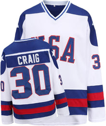 Hockey Jersey of USA 1980 Olympic Team Ice Hockey Jerseys Stitched Letters and Numbers S-XXXL
