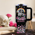 Funny Skull Tumbler 40oz, Insulated Funny Witchy Gifts for Women