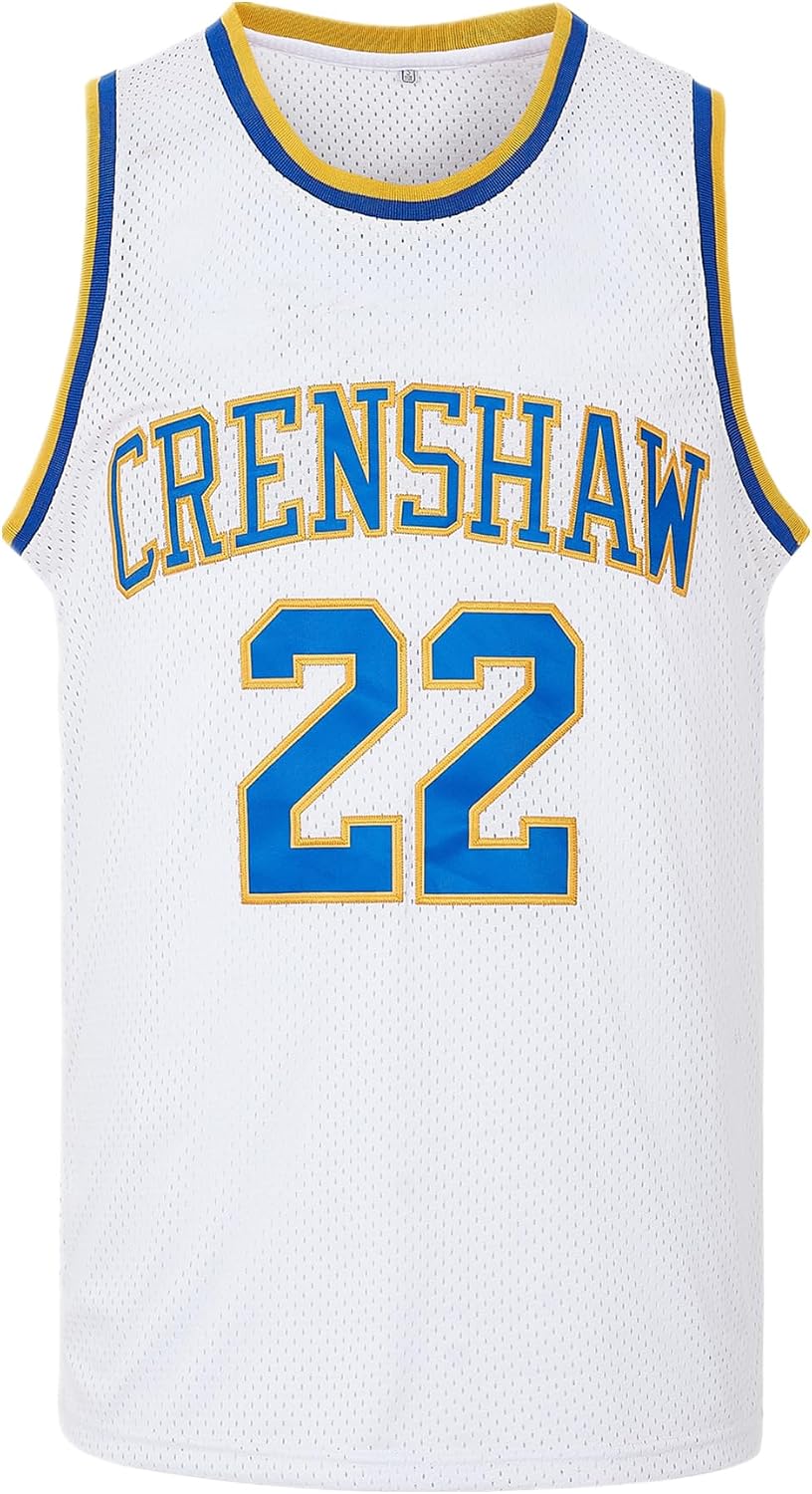 Mens McCall #22 Wright #32 Love and Basketball Moive Crenshaw Basketball Jersey