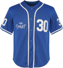 Youth #30 Sandlot Benny The Jet Rodriguez Movie Kids Baseball Jersey Stitched Christmas Summer