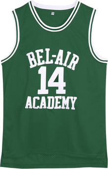 Amzdest 90s The Fresh Prince of Bel Air Academy #14 Jersey Shirt for Men and Women, Unisex Basketball Jersey for Theme Party