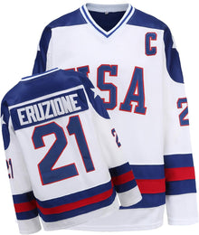 YWIES Youth Hockey Jersey of USA 1980 Olympic Team JerseysStitched Letters and Numbers S-L