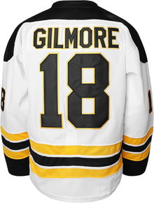Happy Gilmore #18 Sandler 1996 Movie Ice Hockey Jersey Stitched Athletics Sports Shirt for Men Black White S-3XL