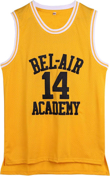 Amzdest 90s The Fresh Prince of Bel Air Academy #14 Jersey Shirt for Men and Women, Unisex Basketball Jersey for Theme Party