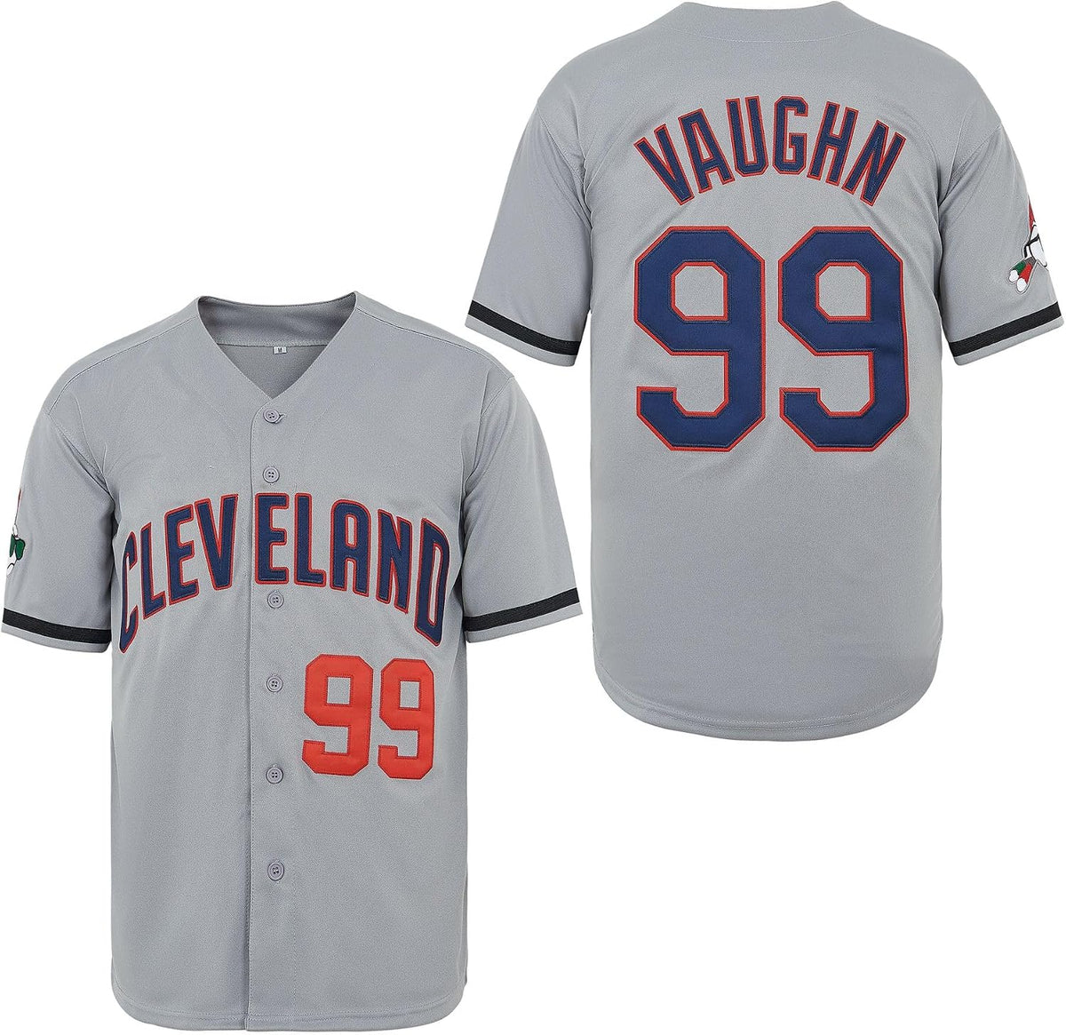 Men's Ricky Vaughn 99 Movie Baseball Jersey 90s Hip Hop Sports Fan Shirt