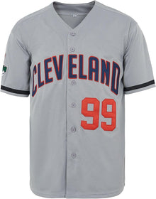 Men's Ricky Vaughn 99 Movie Baseball Jersey 90s Hip Hop Sports Fan Shirt
